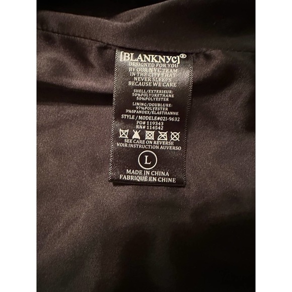 BLANK NYC Vegan Leather Moto Jacket - Picture 8 of 9